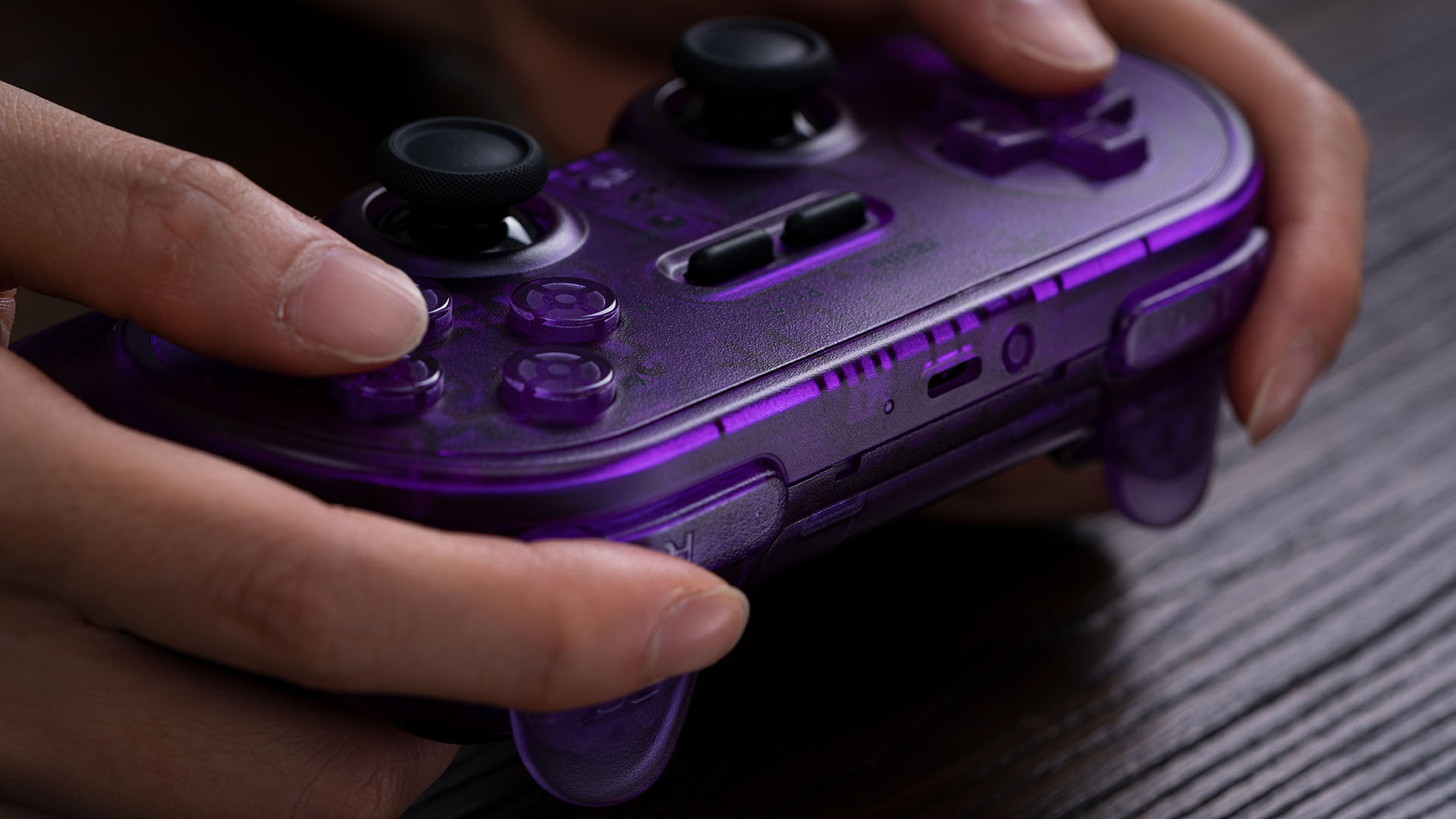 Gamepad Bluetooth Pro 2 - Morado transparente