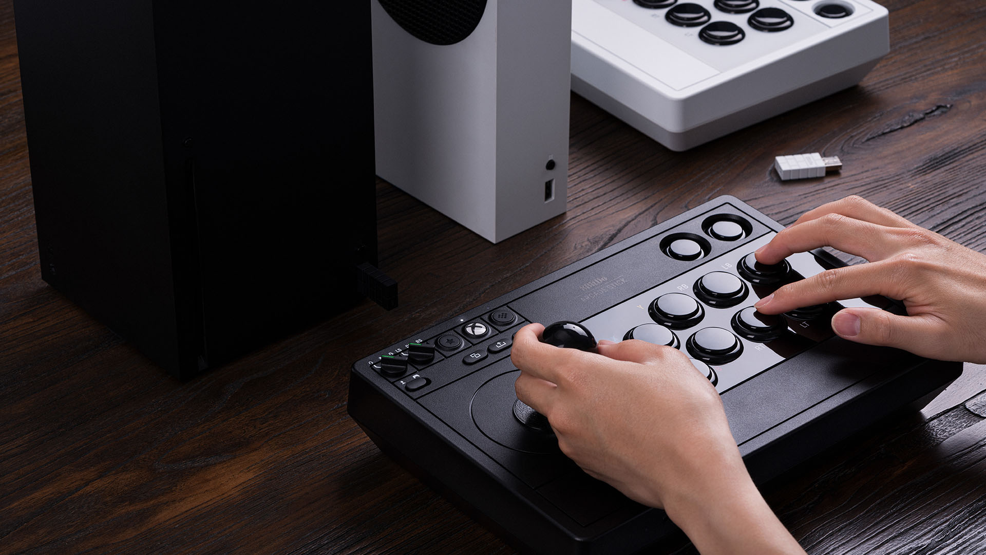 8Bitdo Arcade Stick for Switch & Windows, Arcade Fight Stick Support  Wireless Bluetooth, 2.4G Receiver and Wired Connection