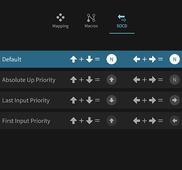 SOCD Modes