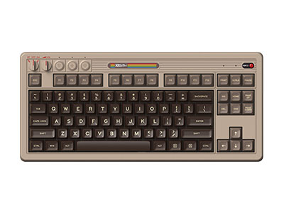 Retro Mechanical Keyboard-c64